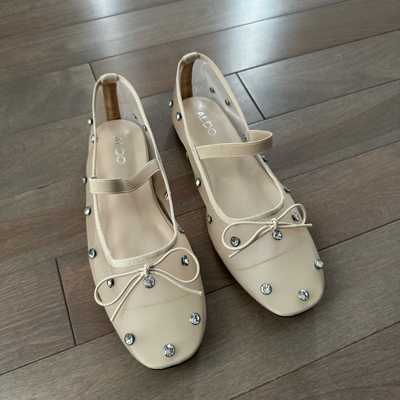 Mesh Flats with cristal embellishments - Picture 2 of 4